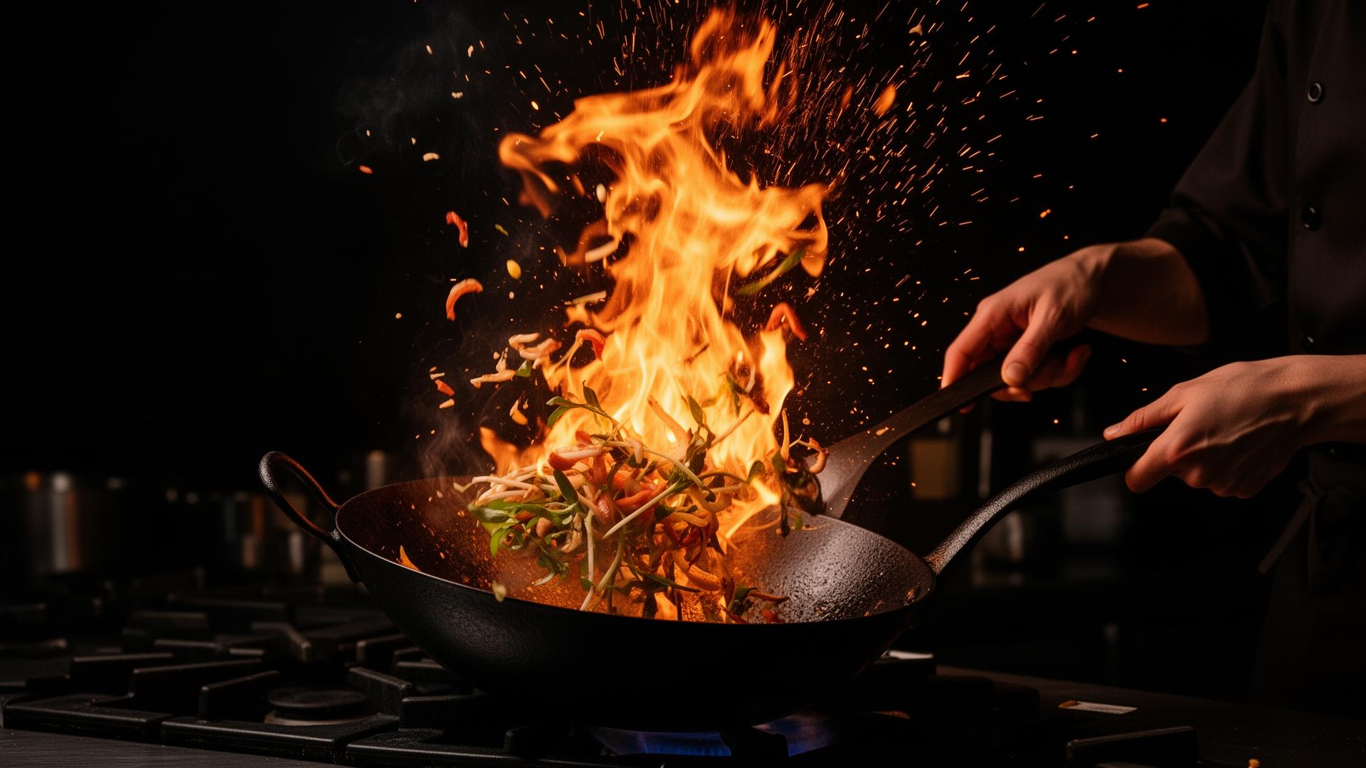 Wok fire